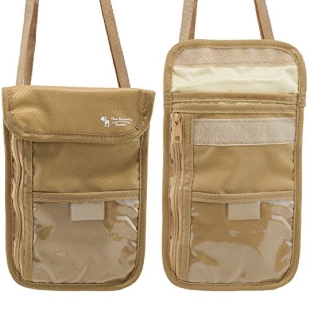 The Friendly Swede Travel Passport Neck Pouch